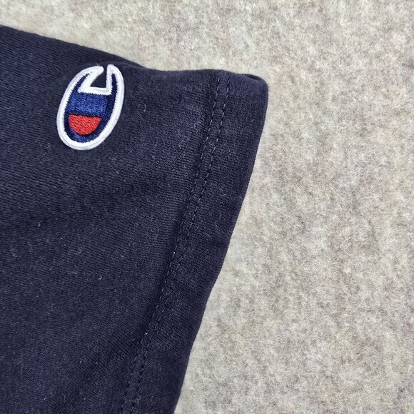 Champion Mens Large Black T-Shirt With American Flag Logo - Picture 3 of 6